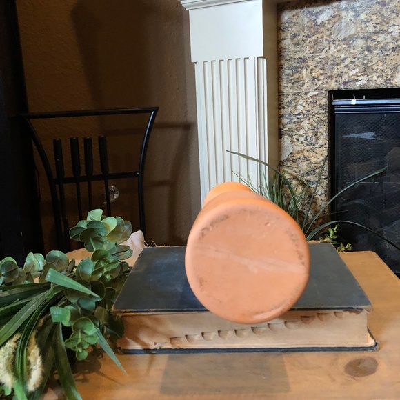 CLAY POTTERY WINE JUG. RAISED GRAPES & VINES IMAGE - Picture 2 of 5